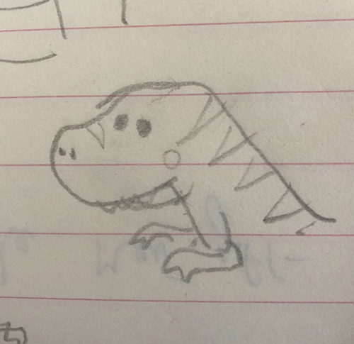 trex-pencil-sketch